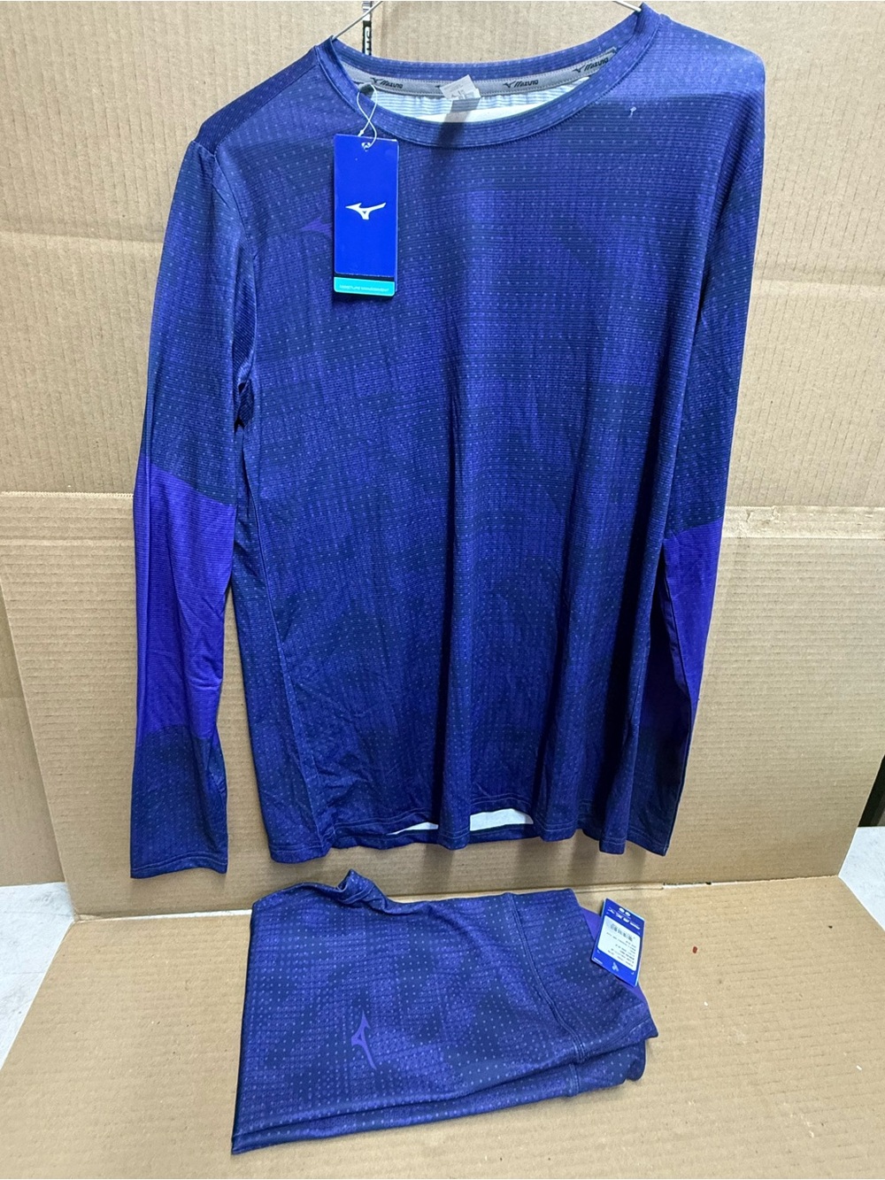 New Mizuno Women Set Long Sleeve Performance Top & leggings